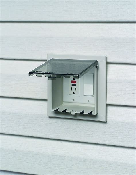 electrical box covers outdoor|approved exterior outlet waterproof covers.